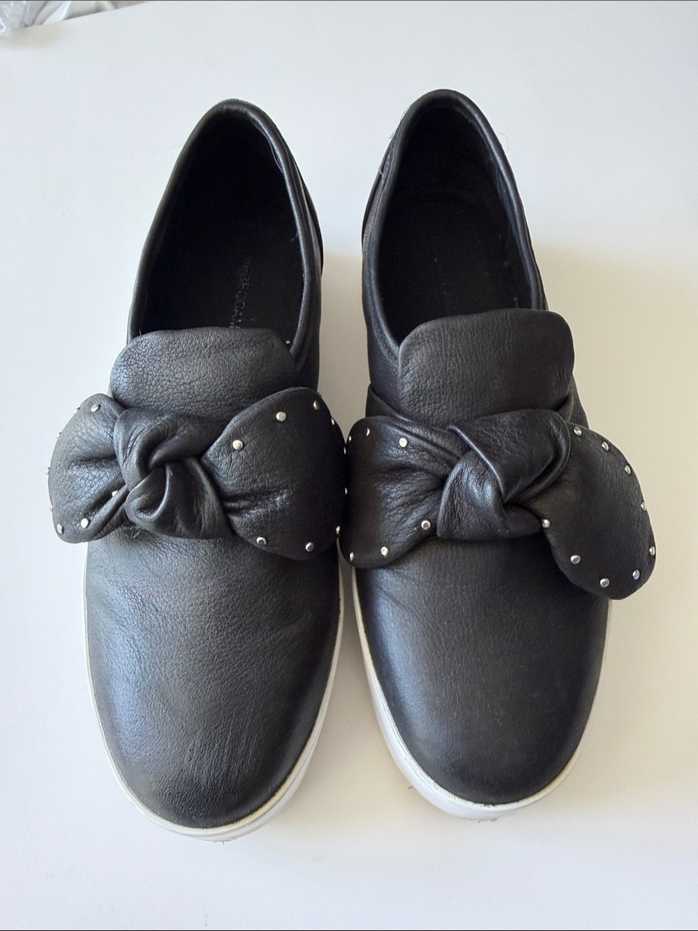 Women’s Black Slip-On Knot Detail Sneakers